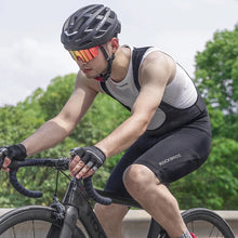 Заредете изображение във визуализатора на галерията – Rockbros RK2002M short bib shorts with M insert - black
