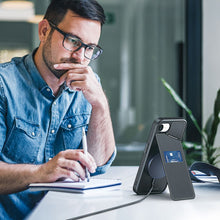Заредете изображение във визуализатора на галерията – DUX DUCIS case RAFI II MAG with stand compatible with MagSafe for IPHONE 16e black
