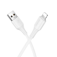 Заредете изображение във визуализатора на галерията – Cable USB A to Lightning Hoco 2,4A 1 m X120 white
