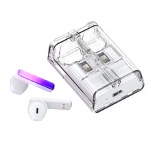 Заредете изображение във визуализатора на галерията – TWS Joyroom JR-TC1 IceLens Series wireless headphones with LED lights - white
