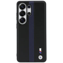 Заредете изображение във визуализатора на галерията – BMW case for SAMSUNG S26 Ultra compatible with MagSafe BMHMS26L25PCPSKB (Perforated Stripe Logo) blue
