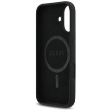 Заредете изображение във визуализатора на галерията – GUESS case for IPHONE 17 compatible with MagSafe GUHMP17SSCTRLMK (Silicone W/ Triangle Logo) black
