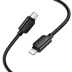 Кабел Hoco Type C to Lightning PD 27W X113 1 m черен