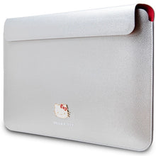 Заредете изображение във визуализатора на галерията – Hello Kitty PU Metal Logo case for a 14" laptop - silver
