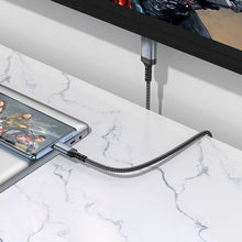 Заредете изображение във визуализатора на галерията – Screen mirroring cable USB C to HDMI Hoco 4K 30Hz 1,8 m UA43 metal gray
