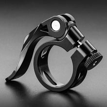 Заредете изображение във визуализатора на галерията – Rockbros 41210092001 bicycle seat clamp with quick release - black
