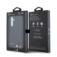 Заредете изображение във визуализатора на галерията – BMW Leather Carbon case for Samsung Galaxy A55 - black
