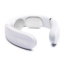 Заредете изображение във визуализатора на галерията – SKG 4356E neck massager with electrostimulation and compress - white
