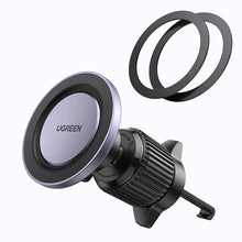 Заредете изображение във визуализатора на галерията – Ugreen LP428 magnetic car phone holder for air vent - black
