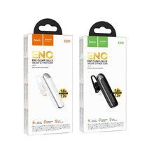 Заредете изображение във визуализатора на галерията – Wireless mono headset (ENC, BT 6.0, 130mah) Hoco E201 white
