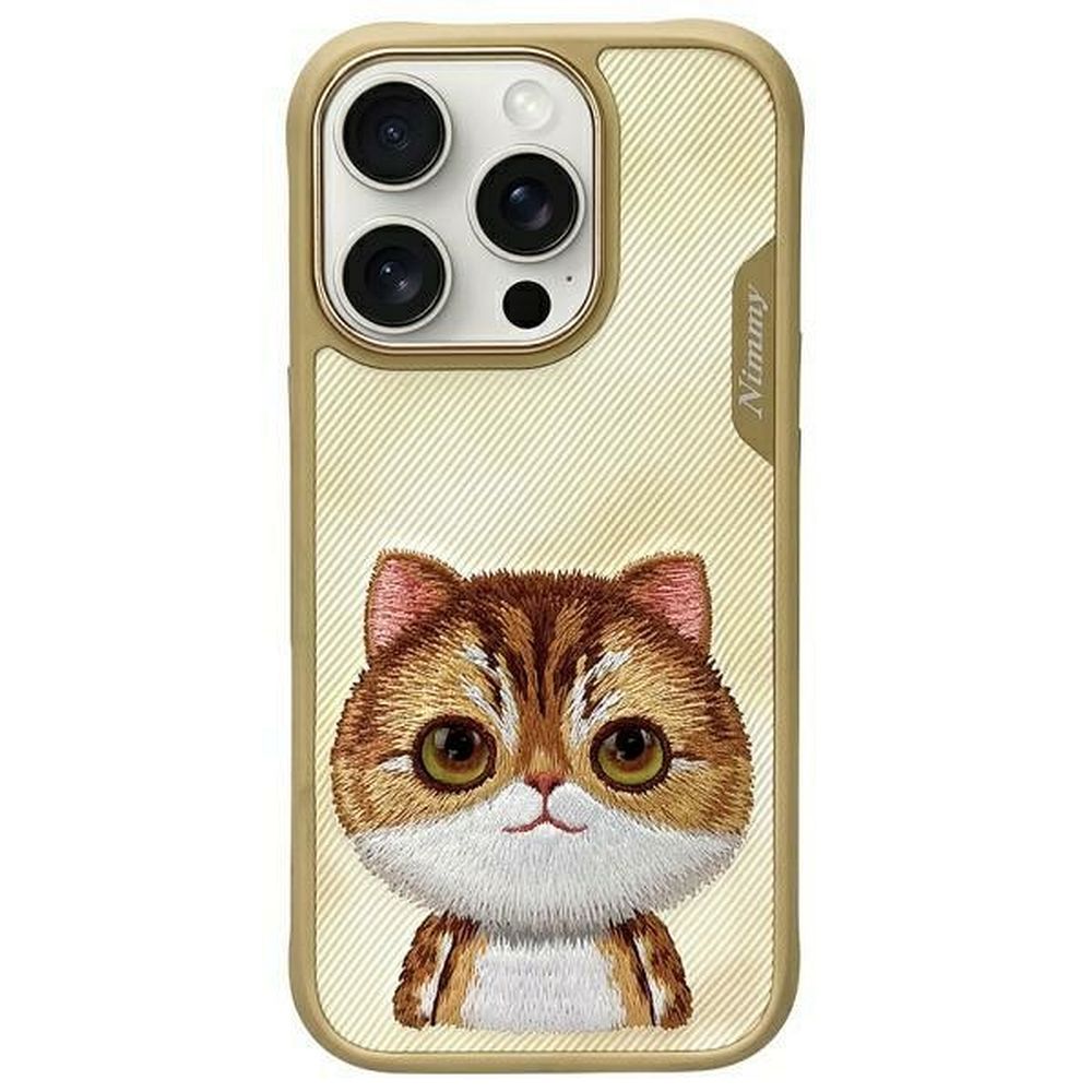 NIMMY case BIG EYED PET 2.0 Cat for IPHONE 16 Pro khaki
