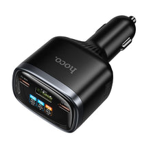 Заредете изображение във визуализатора на галерията – Car charger Hoco USB A + 2xUSB C PD QC3.0 93W Z70 black

