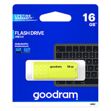 Заредете изображение във визуализатора на галерията – GOODRAM UME2 Pendrive - 16GB USB 2.0 YELLOW
