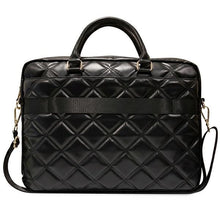 Заредете изображение във визуализатора на галерията – Guess 4G Quilted bag for a 16" laptop - black
