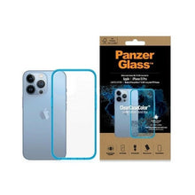 Заредете изображение във визуализатора на галерията – PanzerGlass ClearCase Antibacterial Military Grade Certified Case for iPhone 13 Pro - Transparent Blue

