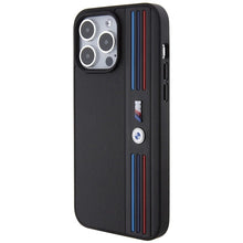 Заредете изображение във визуализатора на галерията – BMW Tricolor M Collection case for iPhone 15 Pro Max - black
