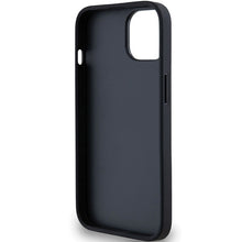 Заредете изображение във визуализатора на галерията – Original Case DKNY hardcase Leather Mono Stripe &amp; Metal Logo DKHCP14SPRTHSLK for Iphone 14/15/13 black
