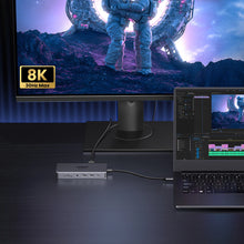 Заредете изображение във визуализатора на галерията – HUB Ugreen CM681 15978 13in1 USB-C - 2x USB-A 3.2 / 2x USB-A 3.0 / USB-C 3.2 / 2x HDMI / DisplayPort / RJ45 / SD and TF / AUX / USB-C PD
