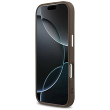 Заредете изображение във визуализатора на галерията – GUESS case for IPHONE 17 Pro compatible with MagSafe GUHMP17LP4TSRCMW (PU 4G W/Triangle Logo SL) brown
