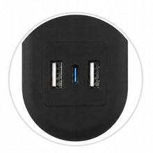 Заредете изображение във визуализатора на галерията – Extension cord 4 sockets + 2 x USB A + USB C Art FU810 1,5 m black
