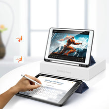 Заредете изображение във визуализатора на галерията – Dux Ducis Domo case with flap and smart sleep for iPad 7 / 8 / 9 10.2'' - blue
