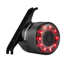 Заредете изображение във визуализатора на галерията – Rockbros Q1 rear bicycle light 7 colors LED + USB-C - USB-A cable - black

