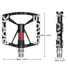 Заредете изображение във визуализатора на галерията – Rockbros 37213071001 Aluminum Alloy Bicycle Pedal Set - Black
