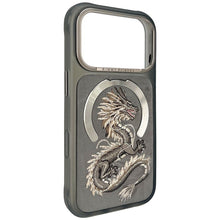 Заредете изображение във визуализатора на галерията – NIMMY case MAGNETIC FANTASY ANIMAL DRAGON compatible with MagSafe for IPHONE 18 Pro/17 Pro grey
