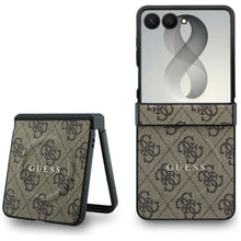 Заредете изображение във визуализатора на галерията – GUESS case for SAMSUNG GALAXY Z FLIP 8 compatible with MagSafe (4G Classic) brown

