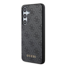 Заредете изображение във визуализатора на галерията – Guess 4G Metal Gold Logo case for Samsung Galaxy S24 - black
