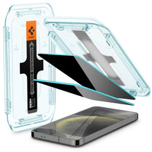 Заредете изображение във визуализатора на галерията – Spigen Glas.tR EZ Fit Privacy tempered glass for Samsung Galaxy S24 - 2 pcs.
