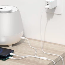 Заредете изображение във визуализатора на галерията – Baseus Superior Series USB-A - USB-C / Lightning / micro USB 3.5A cable 1m - white
