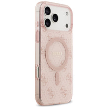 Заредете изображение във визуализатора на галерията – GUESS case for IPHONE 17 Pro compatible with MagSafe GUHMP17LH4DTEP (IML 4G Background) pink
