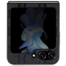 Заредете изображение във визуализатора на галерията – Karl Lagerfeld Saffiano Monogram Ikonik Pin Samsung Galaxy Z Flip 5 case - black
