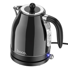 Заредете изображение във визуализатора на галерията – HOCO retro electric kettle 1,7L HE10 black
