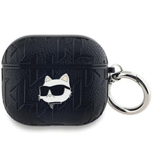 Заредете изображение във визуализатора на галерията – Karl Lagerfeld Monogram Choupette Head case for AirPods 3 - black
