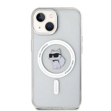 Заредете изображение във визуализатора на галерията – Karl Lagerfeld IML Choupette MagSafe case for iPhone 14 / 15 / 13 - transparent
