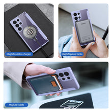 Заредете изображение във визуализатора на галерията – Dux Ducis Skin X Pro case with flap and magnetic ring for Samsung S24 Ultra - purple
