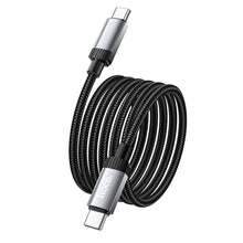 Заредете изображение във визуализатора на галерията – Cable USB C to USB C Hoco 3A 60W 1 m X117 black
