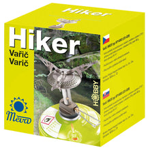 Заредете изображение във визуализатора на галерията – The lightest tourist stove for gas cartridges (valve or thread) HIKER 70gram 2.4kW
