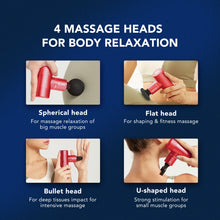 Заредете изображение във визуализатора на галерията – SKG F3-EN massage gun for the whole body - red
