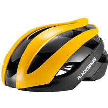 Заредете изображение във визуализатора на галерията – Rockbros 10110004006 bicycle helmet, size M - yellow and black
