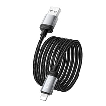 Заредете изображение във визуализатора на галерията – Cable USB A to Lightning Hoco 2,4A 1 m X117 black
