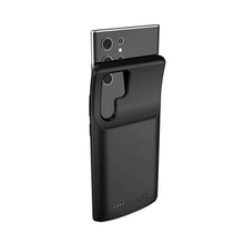Заредете изображение във визуализатора на галерията – Tech-Protect PowerCase case for Samsung Galaxy S22 Ultra with 4800mAh power bank - black
