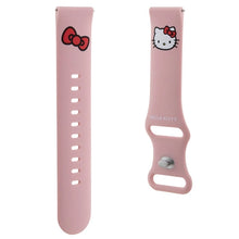 Заредете изображение във визуализатора на галерията – Hello Kitty Silicone Kitty Head strap universal 22mm - pink
