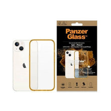 Заредете изображение във визуализатора на галерията – PanzerGlass ClearCase antibacterial case with Military Grade certificate for iPhone 13 / 14 / 15 - transparent yellow
