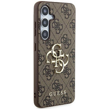 Заредете изображение във визуализатора на галерията – Original Case GUESS - hardcase 4G Big Metal Logo GUHCSA354GMGBR for Samsung Galaxy A35 Brown
