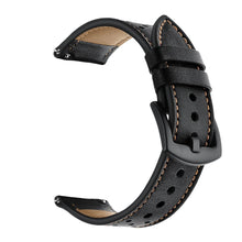 Заредете изображение във визуализатора на галерията – Tech-Protect Leather strap for Samsung Galaxy Watch 46mm - black
