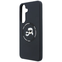 Заредете изображение във визуализатора на галерията – KARL LAGERFELD case for SAMSUNG S26 FE compatible with MagSafe (Karl&amp;Choupette Heads) black
