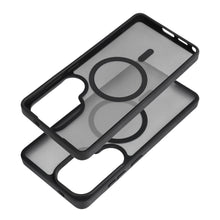 Заредете изображение във визуализатора на галерията – Case for Samsung S26 FE / S25 FE Forcell F-Protect Smoke Hybrid Premium Lite compatible with MagSafe black
